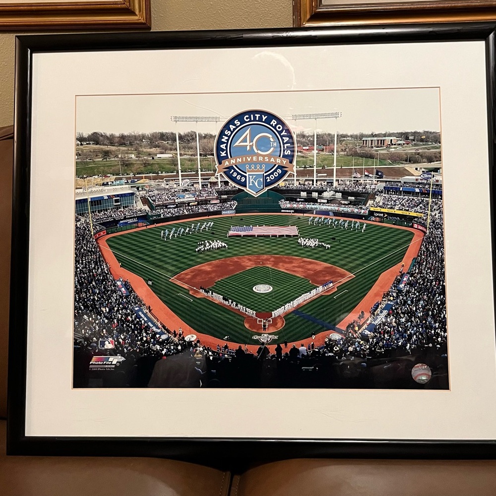 Kansas City Royals 40th Anniversary Framed Poster 1969-2009